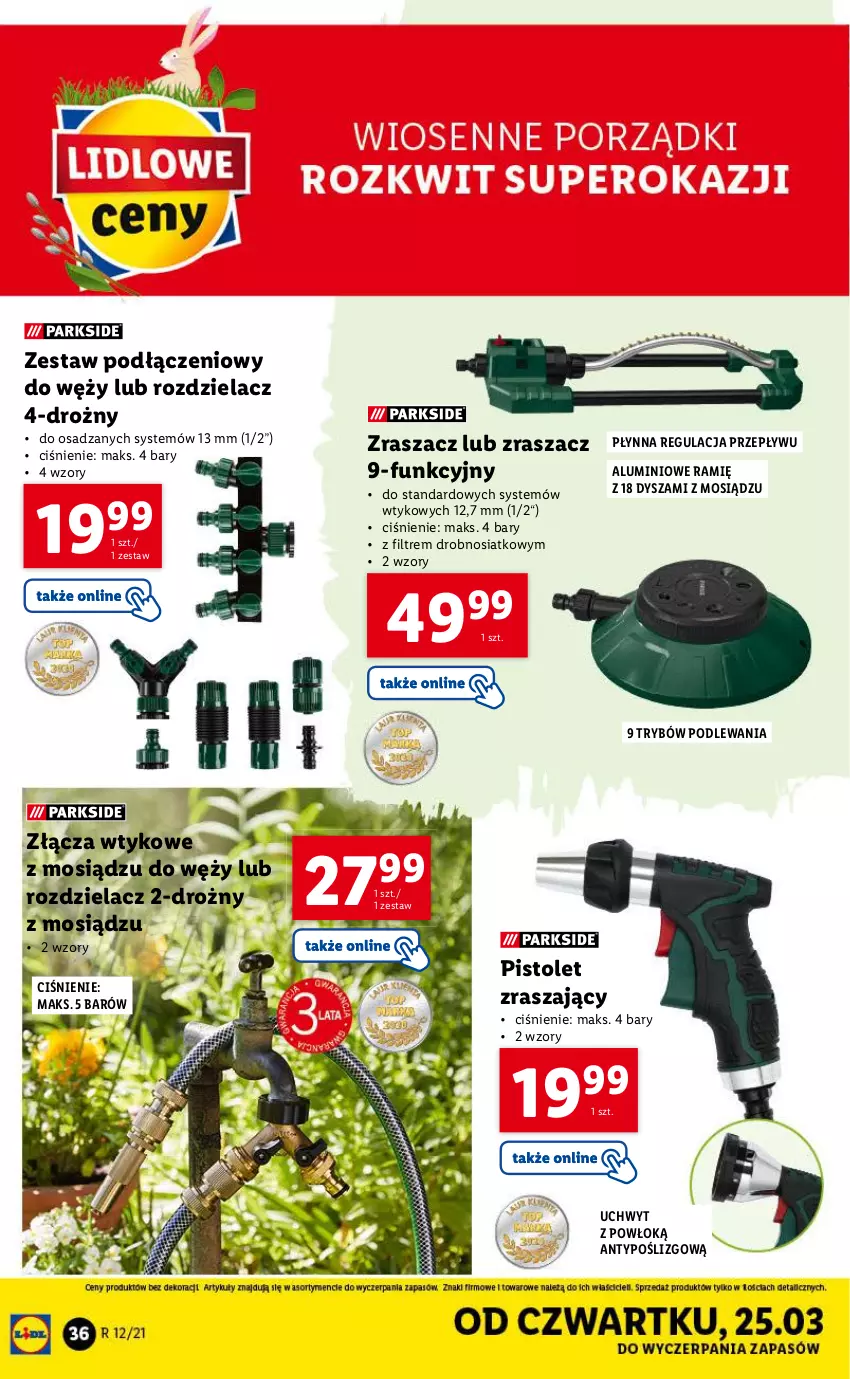 Gazetka promocyjna Lidl - GAZETKA - ważna 22.03 do 28.03.2021 - strona 36 - produkty: Pistolet