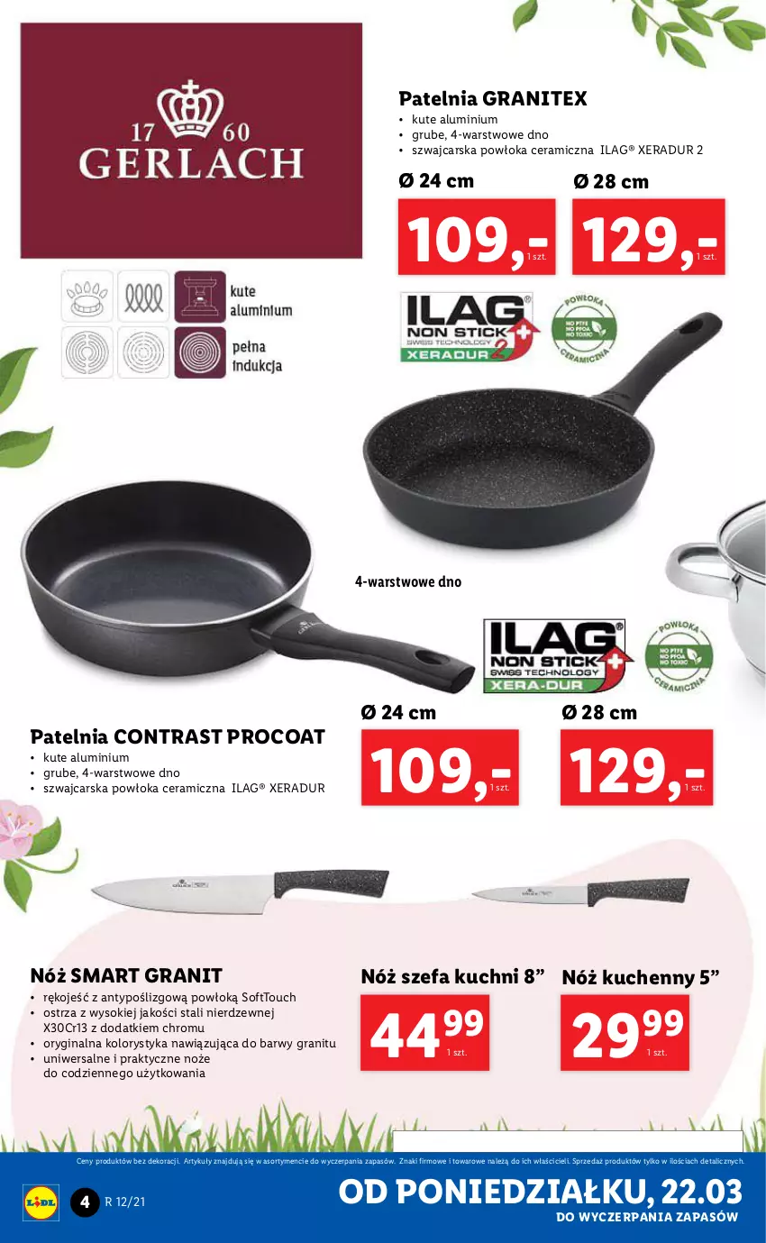 Gazetka promocyjna Lidl - GAZETKA - ważna 22.03 do 28.03.2021 - strona 4 - produkty: Cars, Fa, Gin, Gra, Noż, Nóż szefa kuchni, Patelnia, Sok