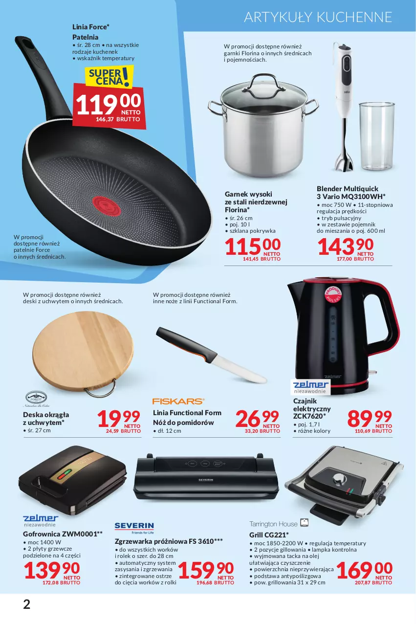 Gazetka promocyjna Makro - Oferta dla Twojego biznesu - ważna 02.04 do 29.04.2024 - strona 2 - produkty: Blender, Czajnik, Czajnik elektryczny, Garnek, Gofrownica, Grill, LANA, Noż, Olej, Patelnia, Pojemnik, Rolki, Sok, Top, Warka