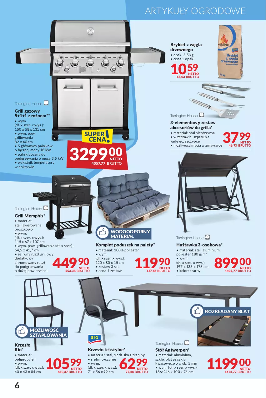 Gazetka promocyjna Makro - Oferta dla Twojego biznesu - ważna 02.04 do 29.04.2024 - strona 6 - produkty: Grill, Grill gazowy, Huśtawka, Krzesło, Lakier, Por, Siedzisko, Stół, Szczypce, Szpatułka, Widelec