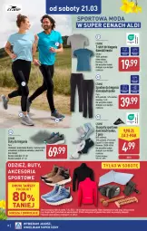 Gazetka promocyjna Aldi - Artykuły przemysłowe i tekstylia - Gazetka - ważna od 21.03 do 21.03.2026 - strona 10 - produkty: Por, Buty, Karp, T-shirt, Wełna, Sport, Moda, Spodnie