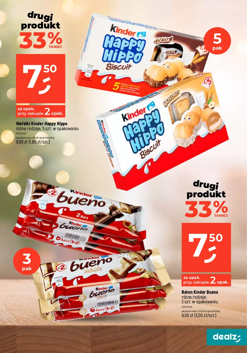 Gazetka promocyjna Dealz - MAKE A DEALZ - ważna 30.11 do 06.12.2023 - strona 15 - produkty: Baton, HiPP, Kinder, Kinder Bueno