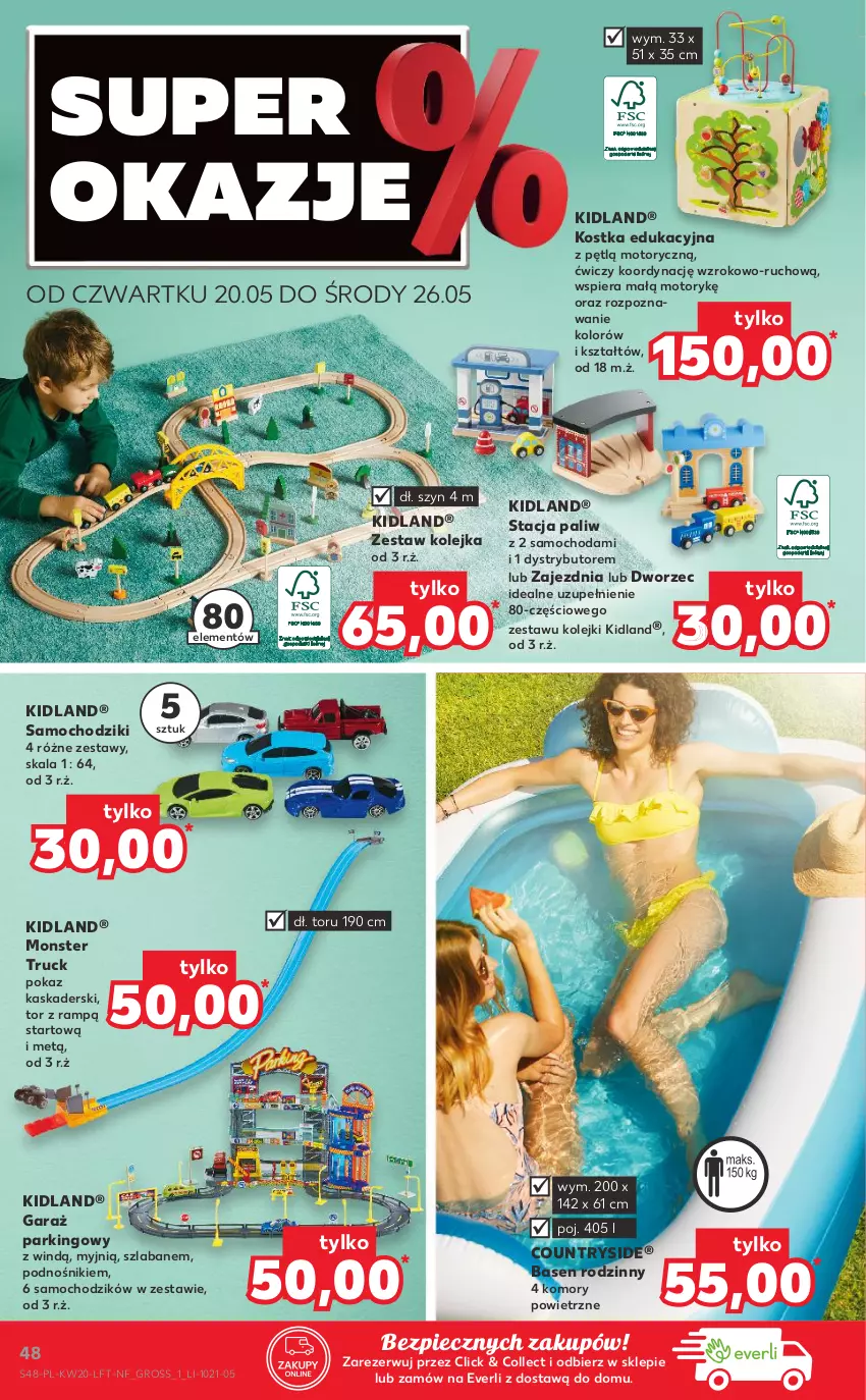 Gazetka promocyjna Kaufland - OFERTA TYGODNIA - ważna 20.05 do 26.05.2021 - strona 48 - produkty: Chodzik, Garaż, Kask, Kolejka, Monster truck, Olej, Piec, Samochodziki