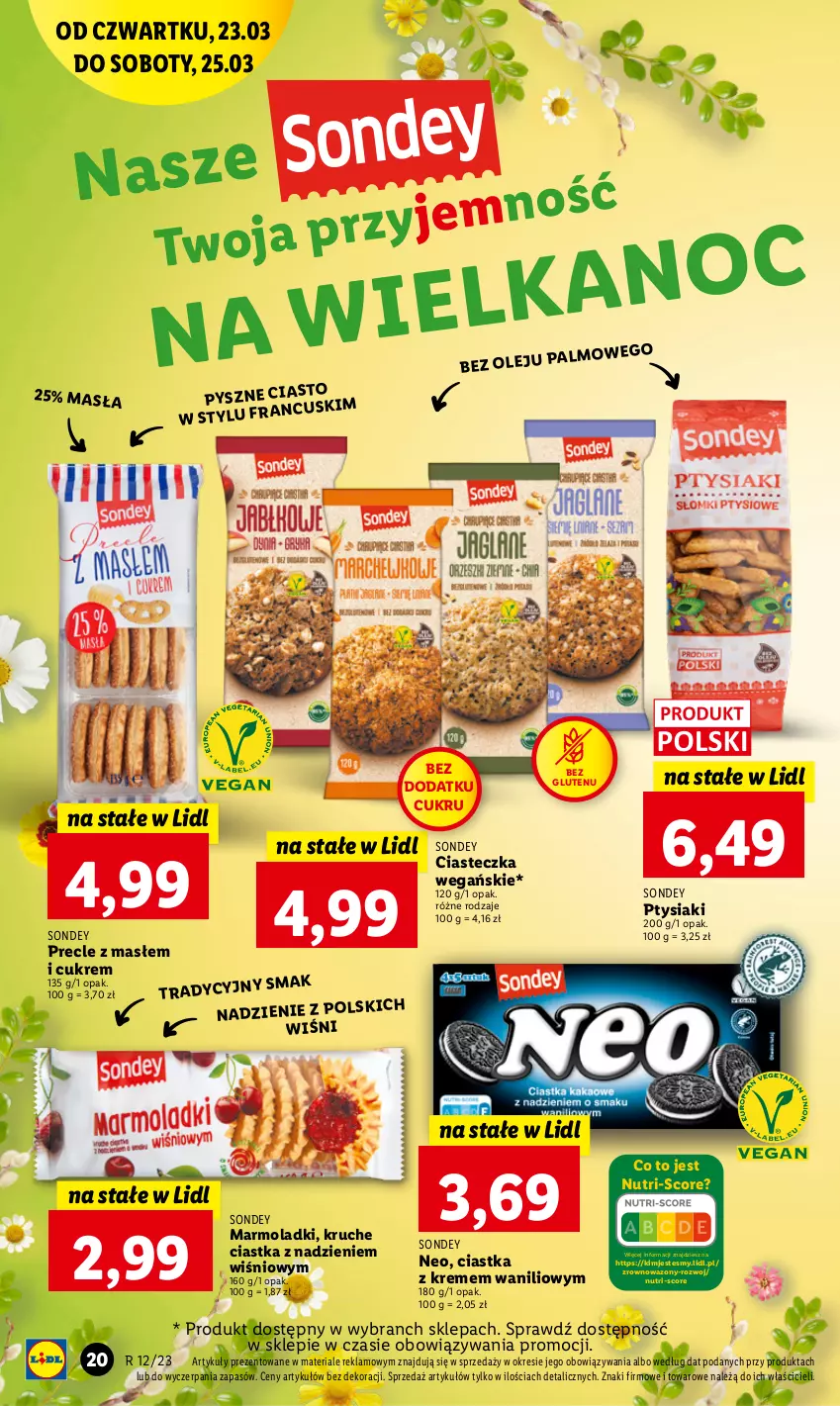 Gazetka promocyjna Lidl - GAZETKA - ważna 23.03 do 25.03.2023 - strona 22 - produkty: Ciastka, Mola, Olej, Precle, Wazon