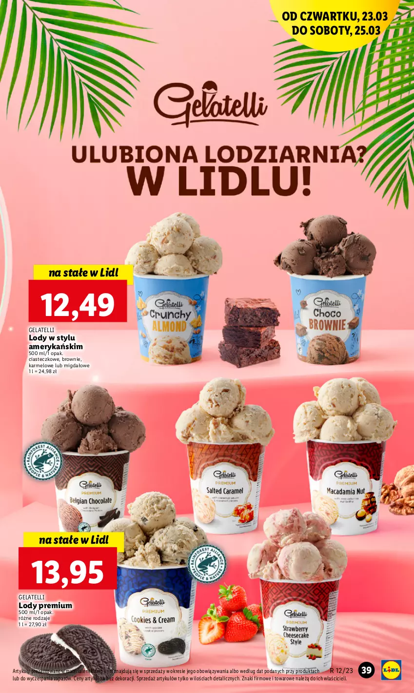 Gazetka promocyjna Lidl - GAZETKA - ważna 23.03 do 25.03.2023 - strona 45 - produkty: Brownie, Lody