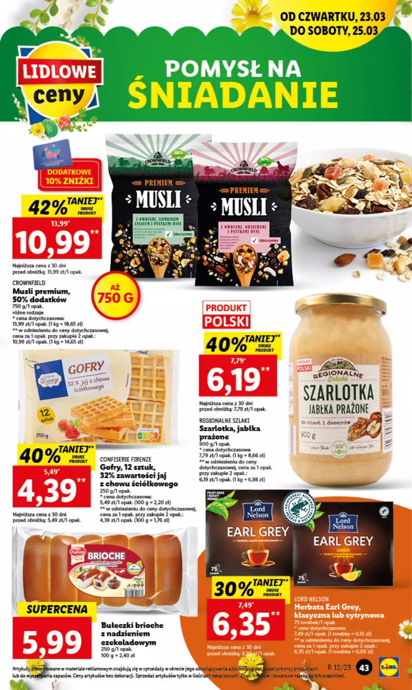 Gazetka promocyjna Lidl - GAZETKA - ważna 23.03 do 25.03.2023 - strona 51 - produkty: Bułeczki, Gofry, Jabłka, Jabłka prażone, Mus, Ser, Szarlotka, Woda