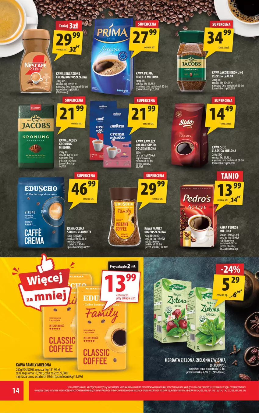 Gazetka promocyjna Arhelan - Gazetka - ważna 13.03 do 22.03.2026 - strona 14 - produkty: Fa, Herbata, Jacobs, Kawa, Rum