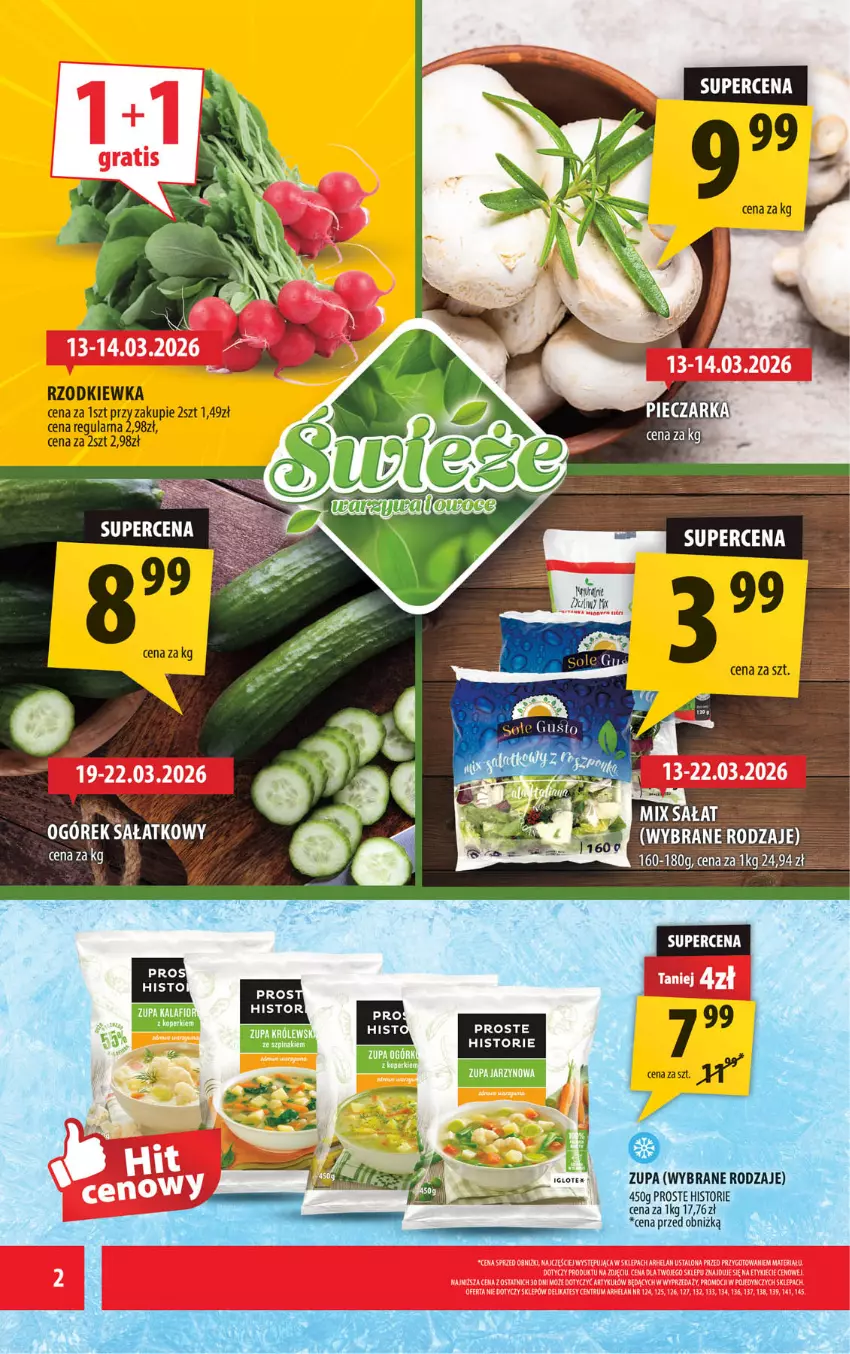 Gazetka promocyjna Arhelan - Gazetka - ważna 13.03 do 22.03.2026 - strona 2 - produkty: Rzodkiewka, Zupa