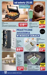 Gazetka promocyjna Aldi - Pełna oferta - Gazetka - ważna od 25.05 do 25.05.2024 - strona 36 - produkty: Młynek do kawy, Zlew, Młynek, Kosz, Pojemnik, Suszarka do naczyń, Półka, Wózek, Pojemnik do przechowywania, Suszarka, Grill