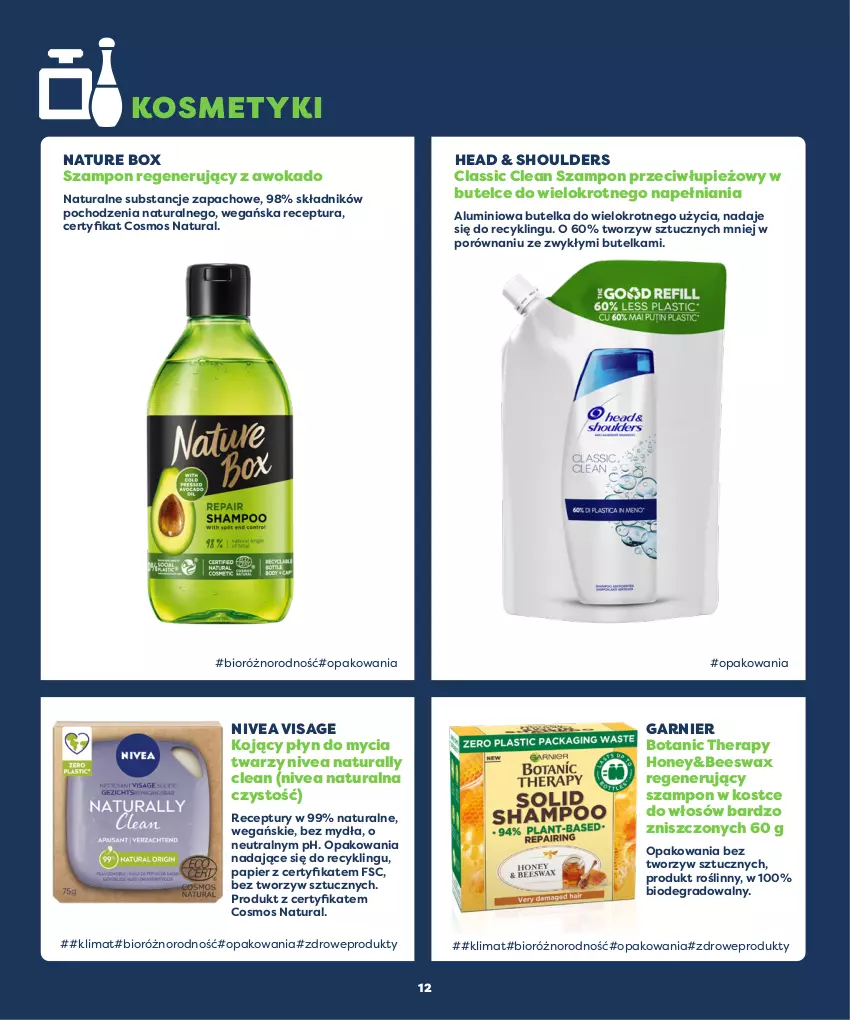 Gazetka promocyjna Carrefour - Gazetka Głosuj na produkty - ważna 16.10 do 01.11.2021 - strona 12 - produkty: Garnier, Gra, Nature Box, Nivea, Papier, Płyn do mycia, Por, Szampon