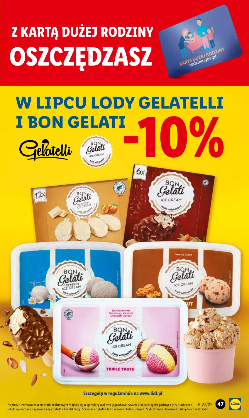 Gazetka promocyjna Lidl - GAZETKA - ważna 07.07 do 09.07.2022 - strona 47 - produkty: Lody