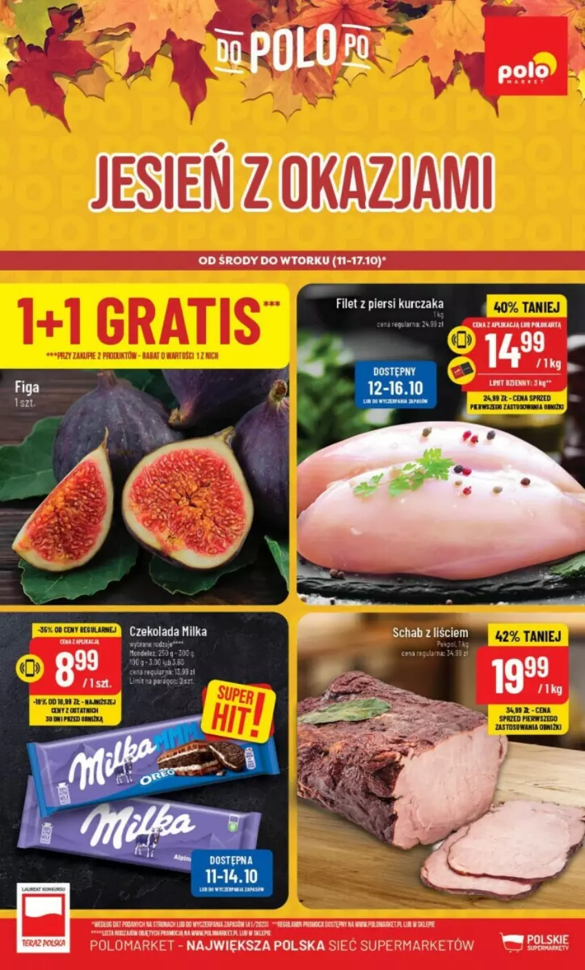 Gazetka promocyjna PoloMarket - ważna 11.10 do 17.11.2023 - strona 1 - produkty: Filet z piersi kurczaka, Kurczak, Milka