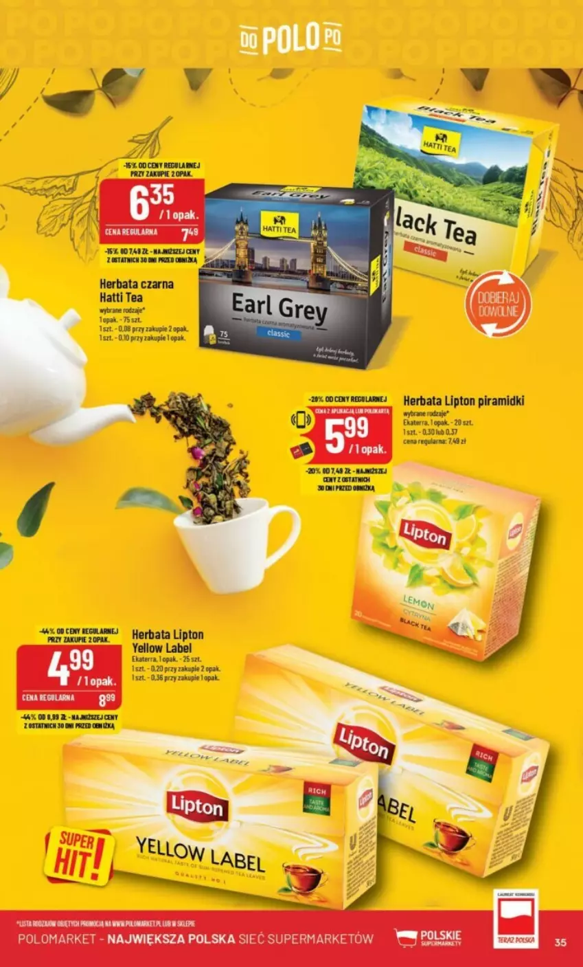 Gazetka promocyjna PoloMarket - ważna 11.10 do 17.11.2023 - strona 29 - produkty: Herbata, Herbata czarna, Lipton