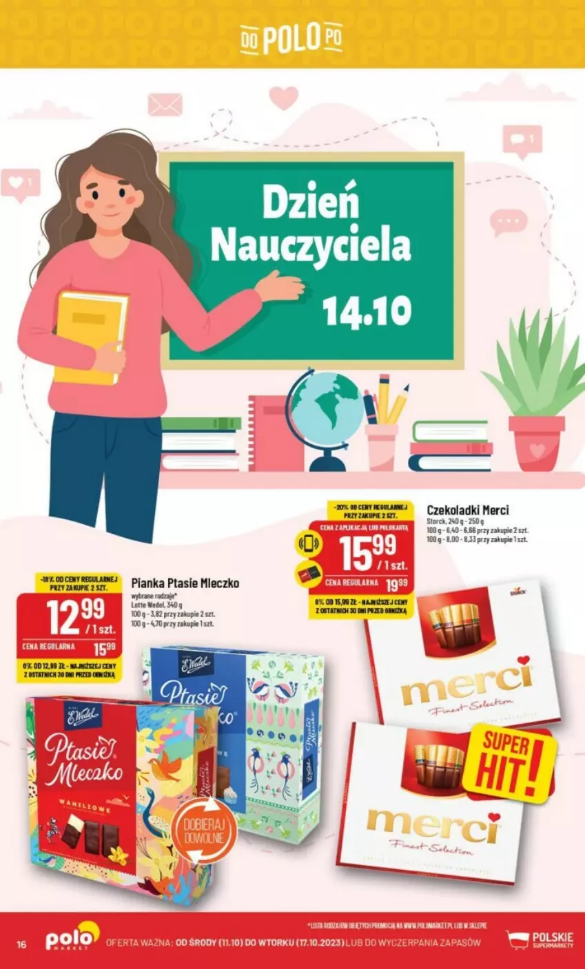 Gazetka promocyjna PoloMarket - ważna 11.10 do 17.11.2023 - strona 8 - produkty: Merci, Mleczko, Ptasie mleczko