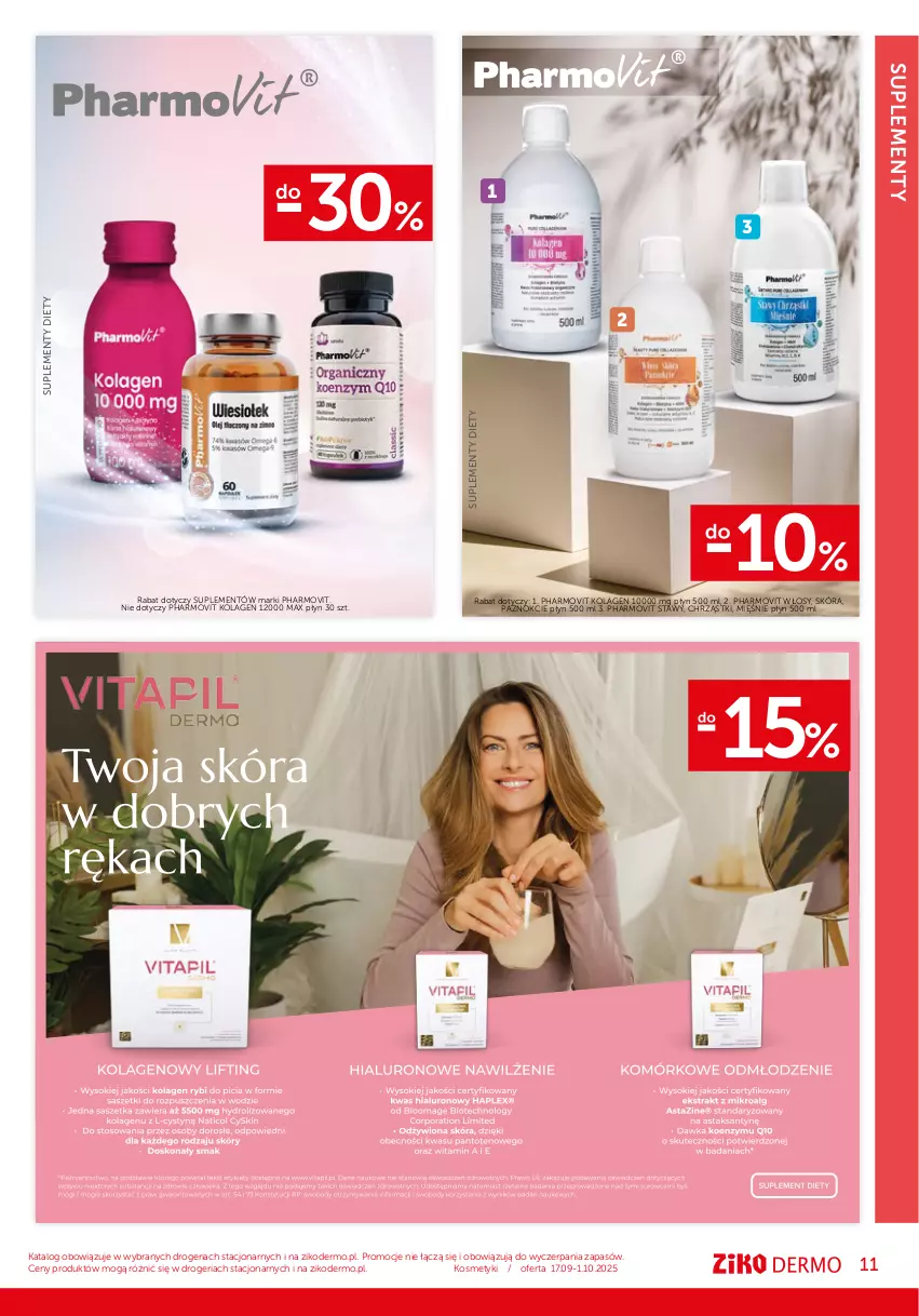Gazetka promocyjna Ziko - Gazetka Ziko Dermo - ważna 17.09 do 01.10.2025 - strona 11 - produkty: Kolagen, Pharmovit