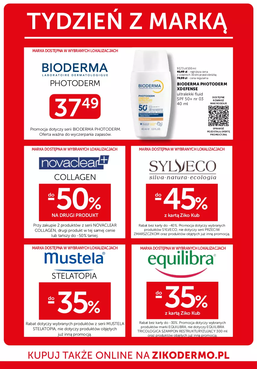 Gazetka promocyjna Ziko - Gazetka Ziko Dermo - ważna 17.09 do 01.10.2025 - strona 16 - produkty: Bioderma, Mars, Mus, Mustela, Ser, Szampon, Top