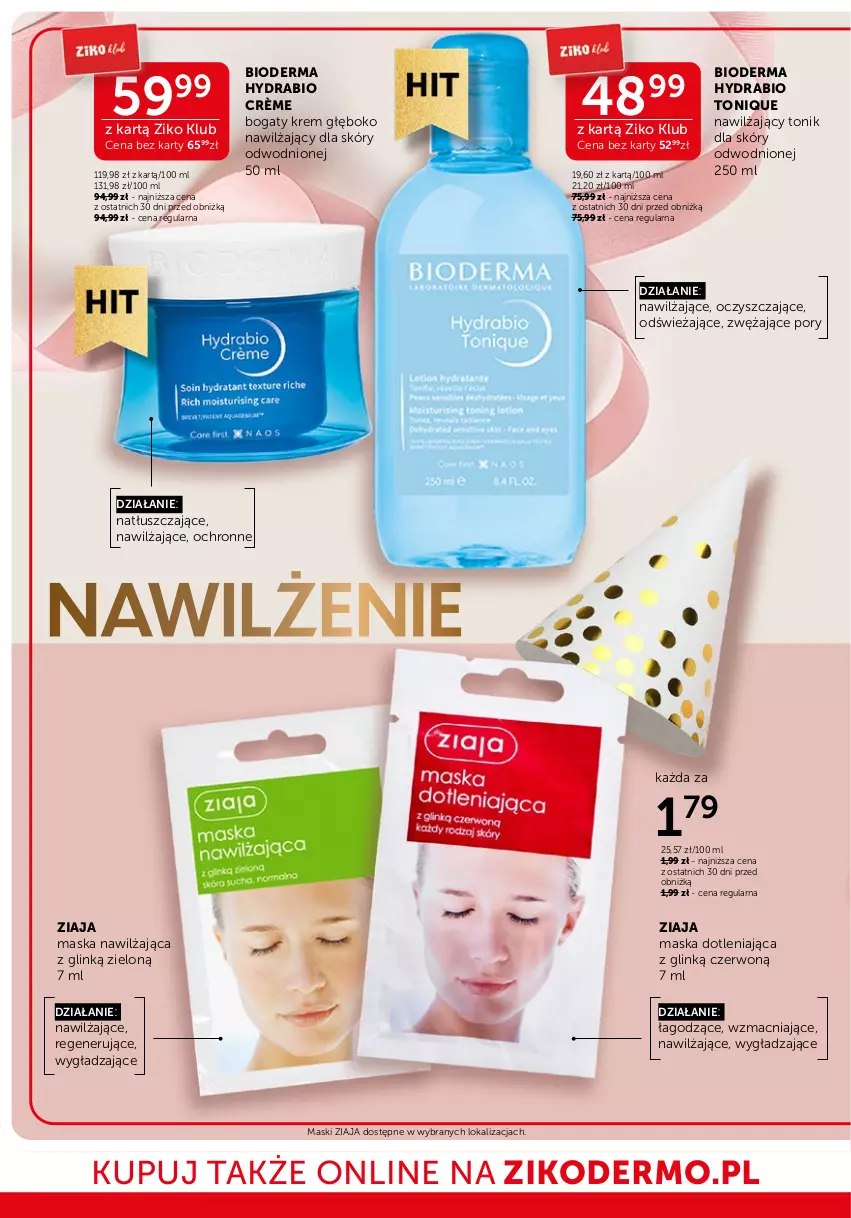 Gazetka promocyjna Ziko - Gazetka Ziko Dermo - ważna 17.09 do 01.10.2025 - strona 4 - produkty: Bioderma, Maska, Por, Tonik, Ziaja