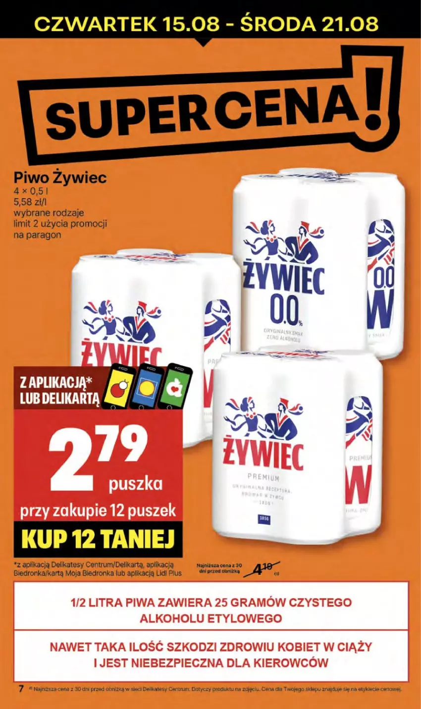 Gazetka promocyjna Delikatesy Centrum - NOWA GAZETKA Delikatesy Centrum od 15 sierpnia! 15-21.08.2024 - ważna 15.08 do 21.08.2024 - strona 7 - produkty: Dron, Mola, Piwo, Rum