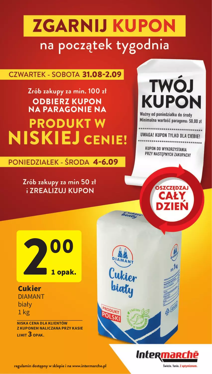 Gazetka promocyjna Intermarche - Gazetka Intermarche - ważna 31.08 do 06.09.2023 - strona 2 - produkty: Cukier, Diamant