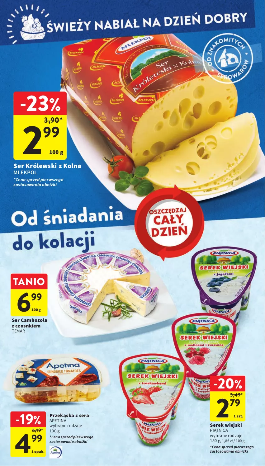 Gazetka promocyjna Intermarche - Gazetka Intermarche - ważna 31.08 do 06.09.2023 - strona 24 - produkty: Królewski, Piątnica, Ser, Serek, Serek wiejski