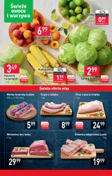 Gazetka promocyjna Stokrotka - Market - Gazetka - ważna od 31.08 do 31.08.2022 - strona 3 - produkty: Sałata lodowa, Filet z piersi indyka, Sałat, Limonka, Brzoskwinie, Wołowina, Metka tatarska, Wołowina bez kości, Kukurydza