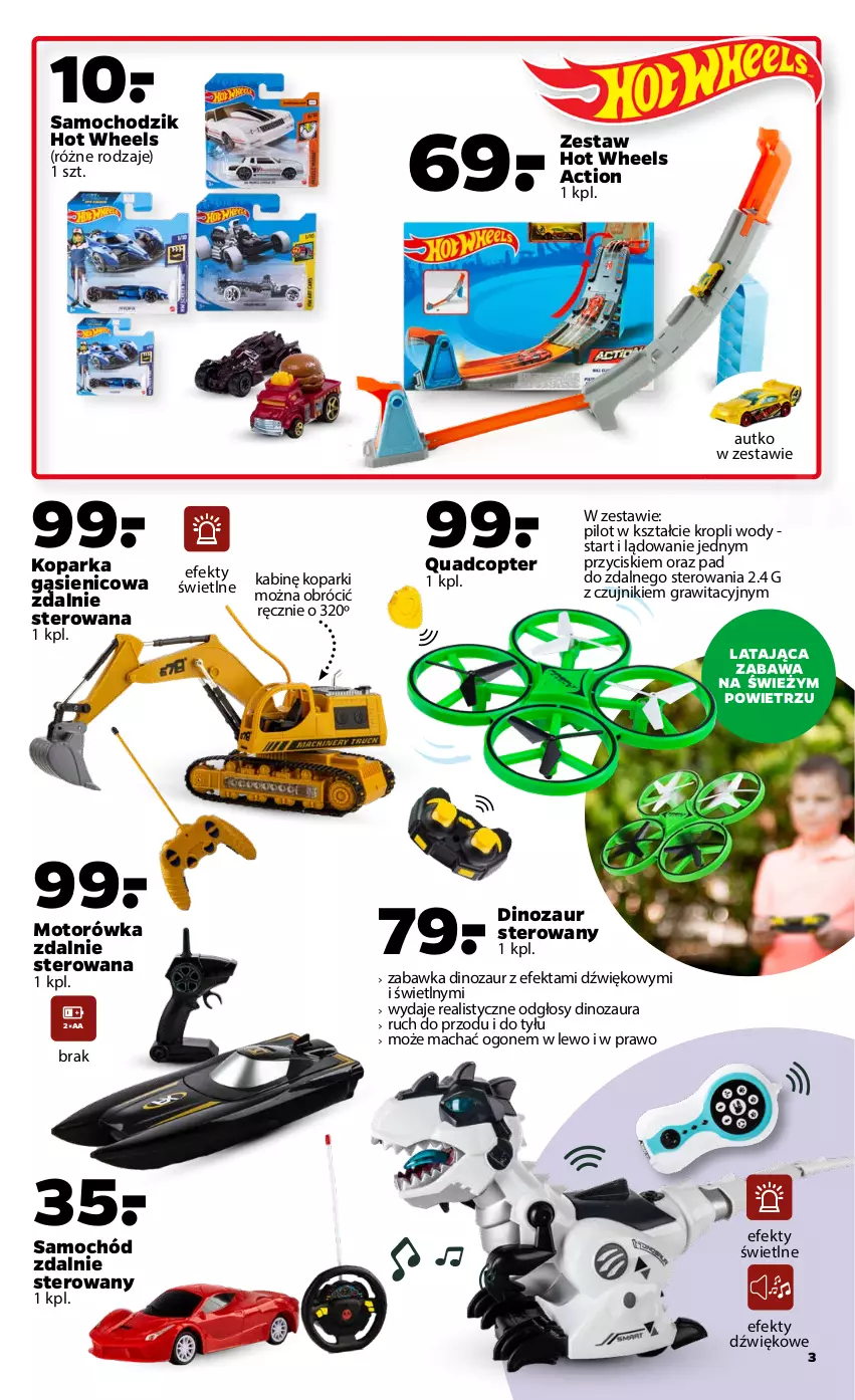 Gazetka promocyjna Netto - Gazetka non food - ważna 24.05 do 29.05.2021 - strona 3 - produkty: Chodzik, Dinozaur, Gra, Hot Wheels, Motorówka, Parka, Samochód, Zabawka