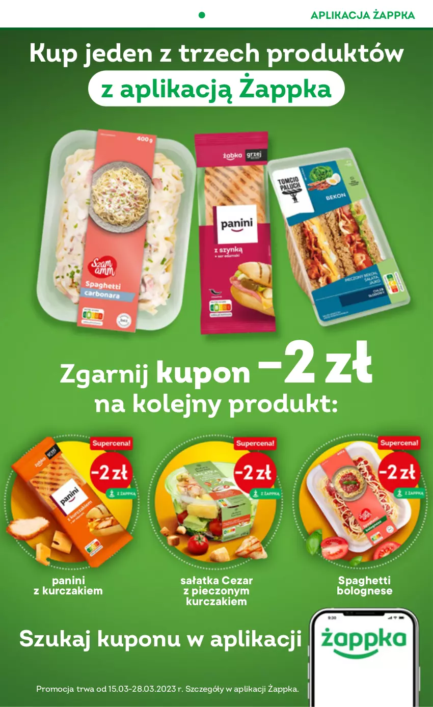 Gazetka promocyjna Żabka - ważna 15.03 do 21.03.2023 - strona 17 - produkty: Kurczak, Olej, Piec, Sałat, Sałatka, Spaghetti