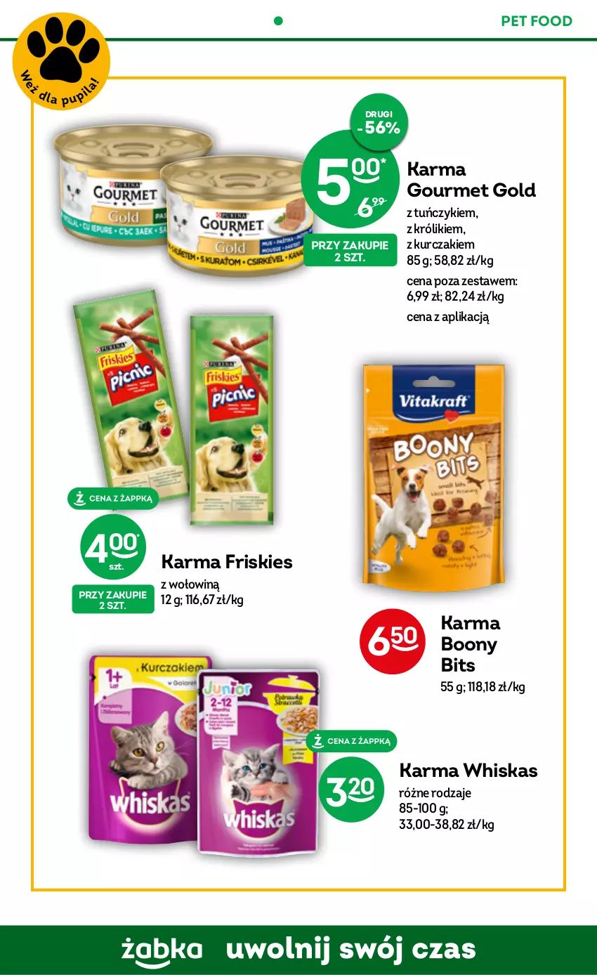 Gazetka promocyjna Żabka - ważna 15.03 do 21.03.2023 - strona 56 - produkty: Friskies, Gourmet Gold, Królik, Kurczak, Tuńczyk, Whiskas