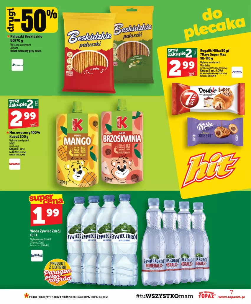 Gazetka promocyjna Topaz - Gazetka - ważna 03.09 do 09.09.2026 - strona 7 - produkty: Fa, Ser, Tera, Top, Woda