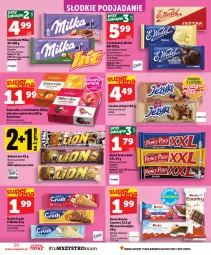Gazetka promocyjna Topaz - Gazetka - Gazetka - ważna od 09.09 do 09.09.2026 - strona 36 - produkty: Ciastka, Top, Sok, Sól, Prince Polo, Jeżyki, Lion, Mleczko, Czekolada, Galaretka, Ferrero, Baton, Mleczna kanapka, Gala, Kinder, Milka
