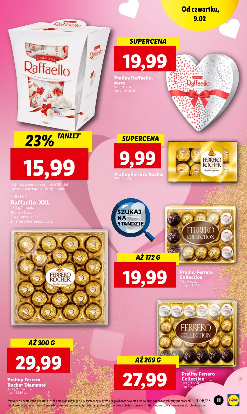 Gazetka promocyjna Lidl - GAZETKA - ważna 09.02 do 11.02.2023 - strona 13 - produkty: Diamant, Fa, Ferrero, Ferrero Rocher, Por, Praliny, Raffaello, Ser