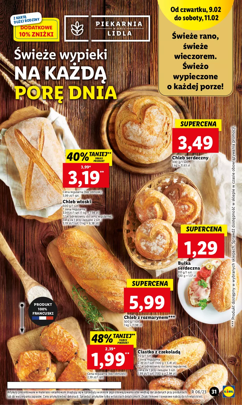 Gazetka promocyjna Lidl - GAZETKA - ważna 09.02 do 11.02.2023 - strona 33 - produkty: Bułka, Chleb, Piec, Por, Ser