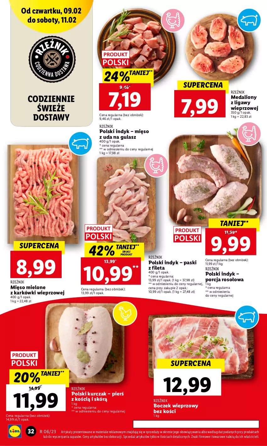 Gazetka promocyjna Lidl - GAZETKA - ważna 09.02 do 11.02.2023 - strona 34 - produkty: Boczek, Boczek wieprzowy, Kurczak, Lion, Mięso, Mięso mielone, Por