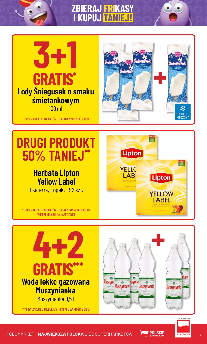 Gazetka promocyjna PoloMarket - Gazetka pomocyjna - ważna 02.05 do 07.05.2024 - strona 7 - produkty: Gra, Herbata, Lipton, Lody, Mus, Muszynianka, Por, Woda