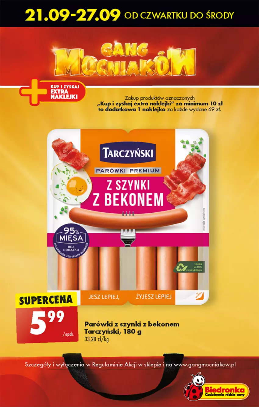 Gazetka promocyjna Biedronka - Od czwartku - ważna 21.09 do 27.09.2023 - strona 21 - produkty: Beko, Klej, Parówki, Parówki z szynki, Tarczyński