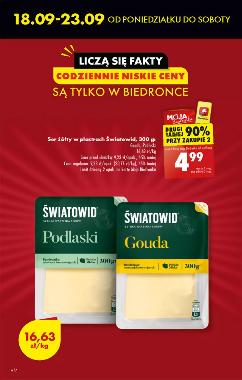 Gazetka promocyjna Biedronka - Od czwartku - ważna 21.09 do 27.09.2023 - strona 6 - produkty: Dron, Fa, Gouda, Podlaski, Ser