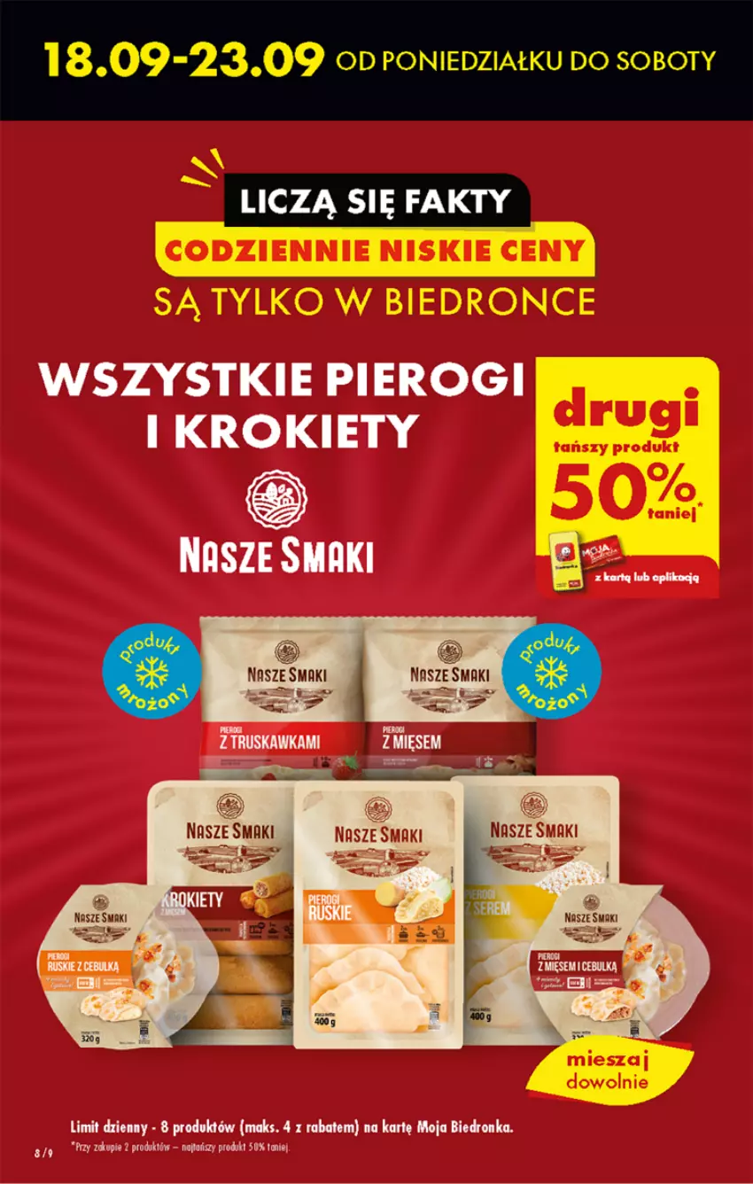 Gazetka promocyjna Biedronka - Od czwartku - ważna 21.09 do 27.09.2023 - strona 8 - produkty: Dron, Krokiety, Pierogi