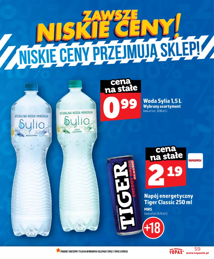 Gazetka promocyjna Topaz - Gazetka - ważna 18.06 do 24.06.2026 - strona 59 - produkty: Top, Woda