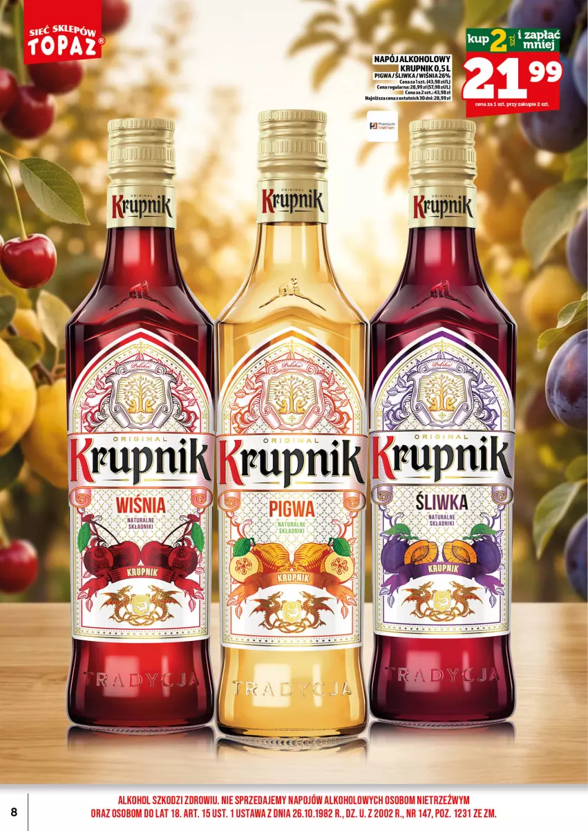 Gazetka promocyjna Topaz - Gazetka - ważna 01.09 do 15.09.2026 - strona 10 - produkty: Krupnik, Napój