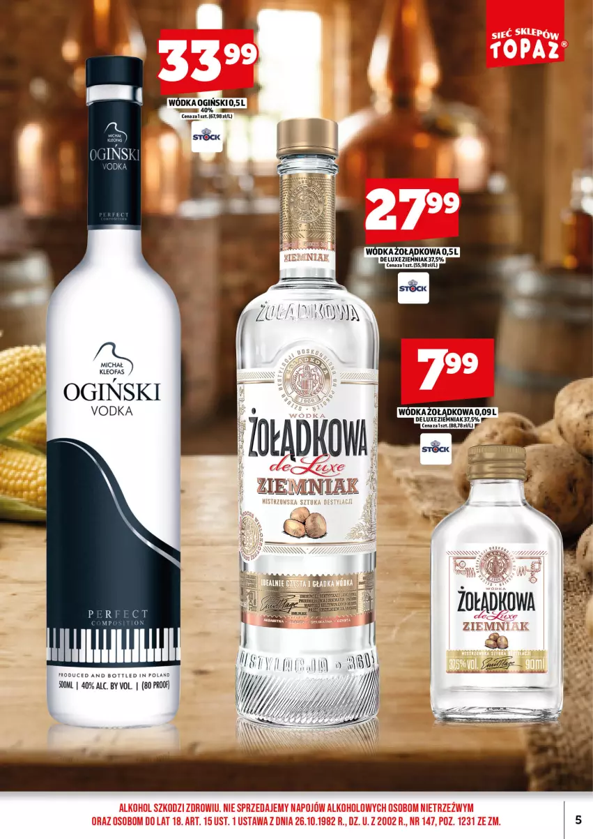 Gazetka promocyjna Topaz - Gazetka - ważna 01.09 do 15.09.2026 - strona 7 - produkty: Fa, Ogiński, Wódka