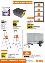Gazetka promocyjna Obi - Gazetka OBI - Gazetka - ważna od 08.09 do 08.09.2026 - strona 11 - produkty: Stół warsztatowy, Top, Por, Gra, Drabina, Stół, Pojemnik, Farba lateksowa, Regał, Młot, Dekoral, Olej, Farba akrylowa, Regał metalowy, Fa