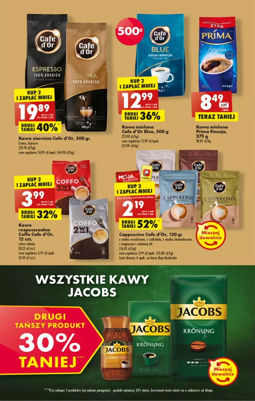 Gazetka promocyjna Biedronka - W tym tygodniu - ważna 16.08 do 20.08.2022 - strona 29 - produkty: BIC, Cappuccino, Dron, Jacobs, Kawa, Kawa mielona, Kawa rozpuszczalna, Kawa ziarnista, Magnez, Prima, Tera