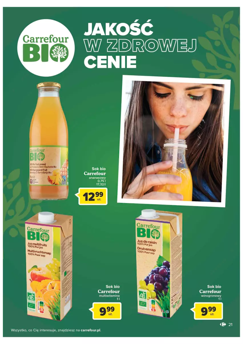 Gazetka promocyjna Carrefour - Gazetka Market Zyskoteka - ważna 11.10 do 15.10.2022 - strona 21 - produkty: Ananas, Sok, Wino