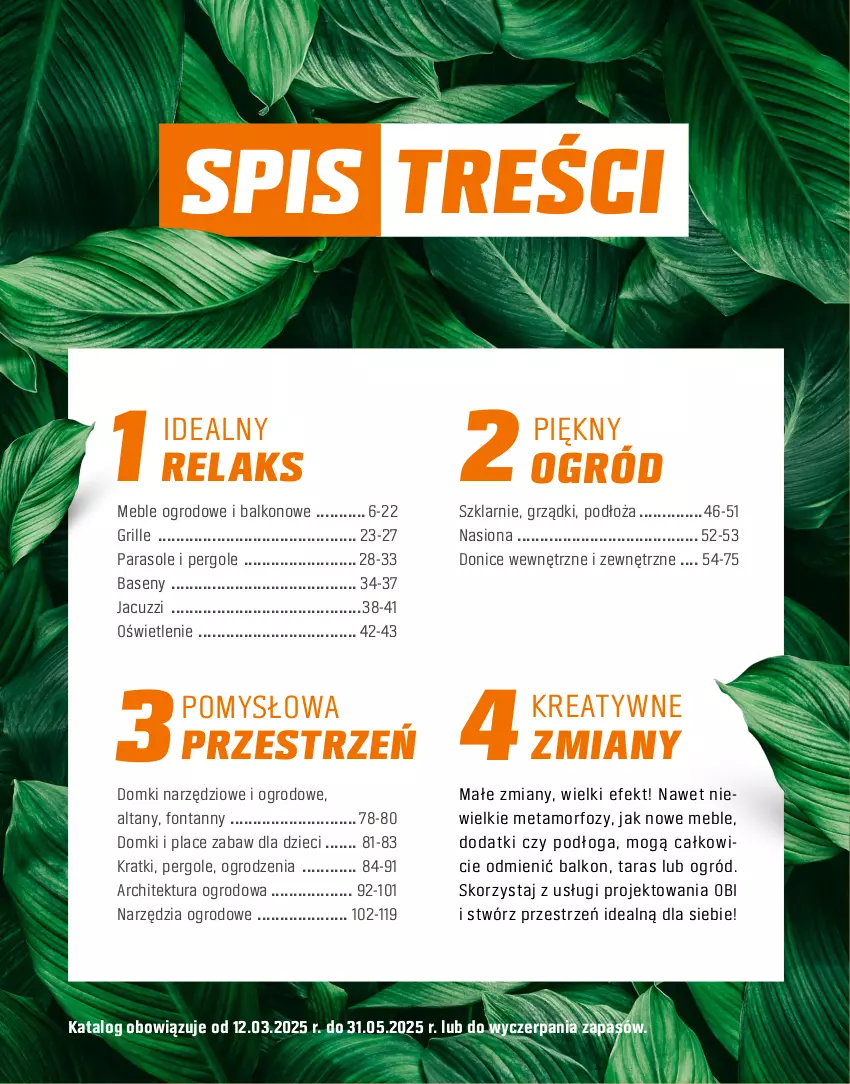 Gazetka promocyjna Obi - Gazetka OBI - ważna 09.04 do 31.07.2025 - strona 3 - produkty: Dzieci, Grill, Meble, Ogród, Parasol