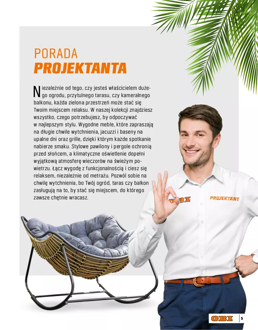 Gazetka promocyjna Obi - Gazetka OBI - ważna 09.04 do 31.07.2025 - strona 5 - produkty: Grill, Kamera, Meble, Ogród, Por
