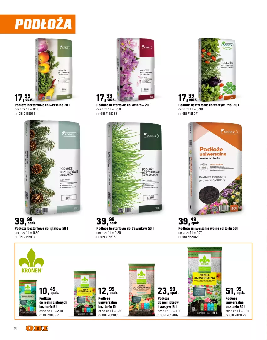 Gazetka promocyjna Obi - Gazetka OBI - ważna 09.04 do 31.07.2025 - strona 50 - produkty: Podłoże do roślin