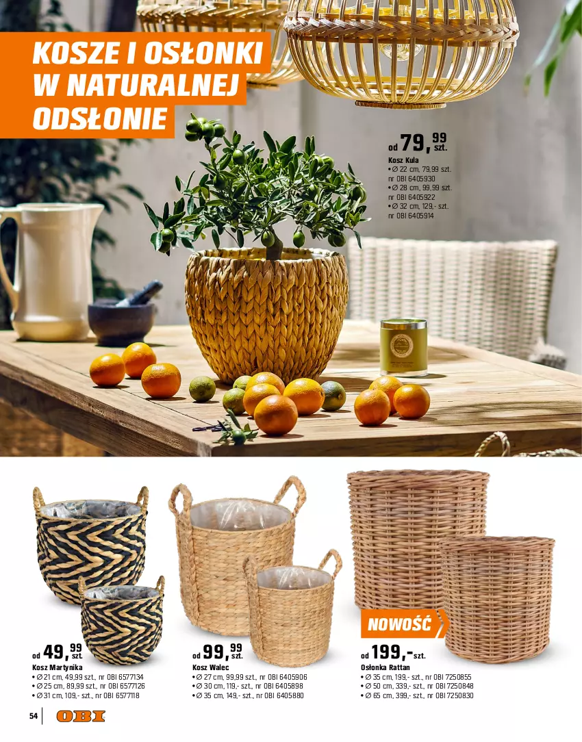 Gazetka promocyjna Obi - Gazetka OBI - ważna 09.04 do 31.07.2025 - strona 54 - produkty: Hama, Kosz, Osłonka
