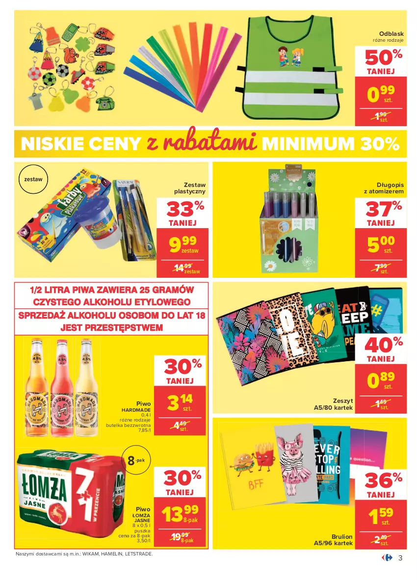 Gazetka promocyjna Carrefour - Gazetka Codzienne okazje, by kupować taniej - ważna 23.08 do 04.09.2021 - strona 9 - produkty: Długopis, Gra, Lion, Piwa, Piwo