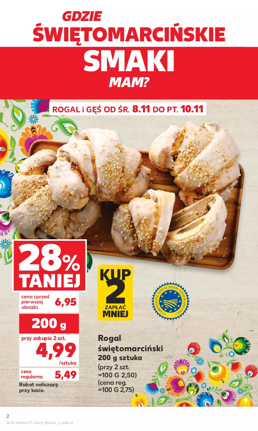 Gazetka promocyjna Kaufland - Gazetka tygodnia - ważna 08.11 do 15.11.2023 - strona 2 - produkty: Rogal