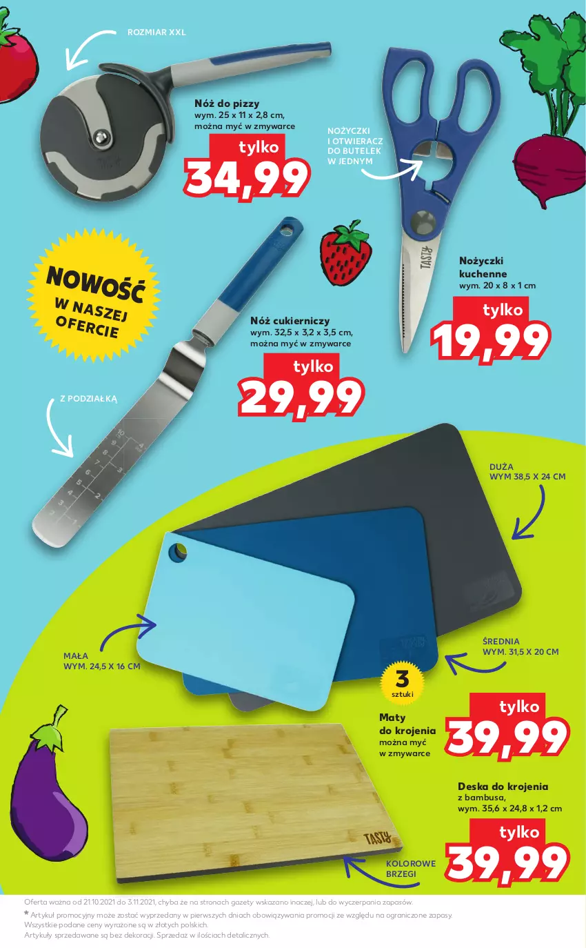 Gazetka promocyjna Kaufland - Oferta specjalna - ważna 21.10 do 03.11.2021 - strona 3 - produkty: Cukier, Deska do krojenia, Gra, Noż, Nożyczki, Otwieracz